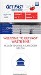 Mobile Screenshot of getfastwastebins.com.au